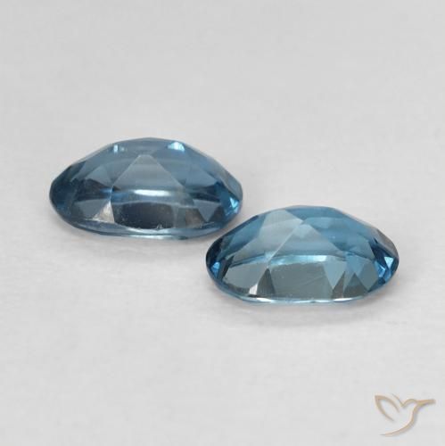 Pedras preciosas de Topázio Londres Azul natural de 1.08 ct, oval, VVS