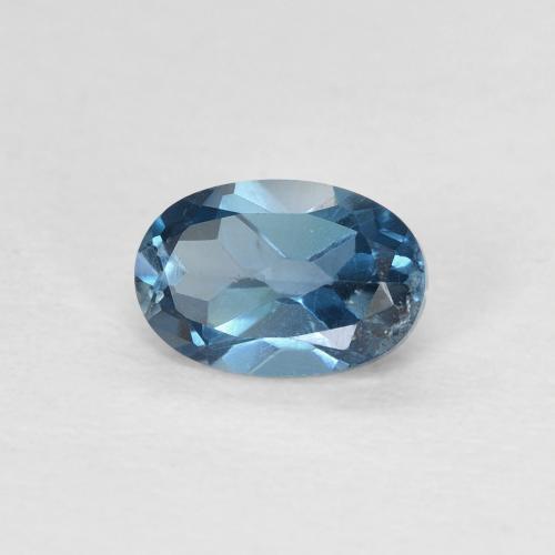 Topázio Londres Azul Natural 0.66ct, oval, VS