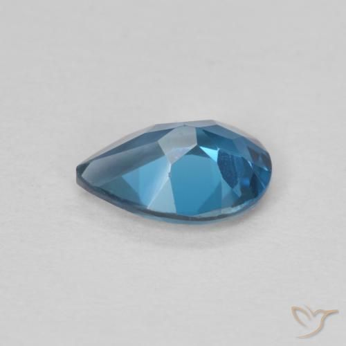 Topázio Londres Azul Natural 0.75ct, Formato de pêra, VVS-VS
