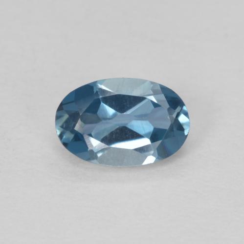 0.57ct Natural Londres Azul Topázio, oval, VVS-VS
