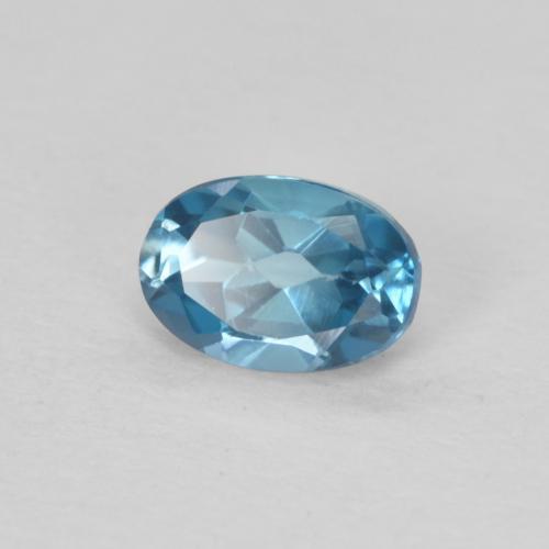 Topázio Londres Azul Natural 0.59ct, oval, VS