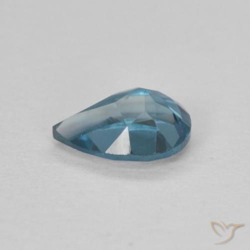 Topázio Londres Azul Natural 0.82ct, Formato de pêra, VS