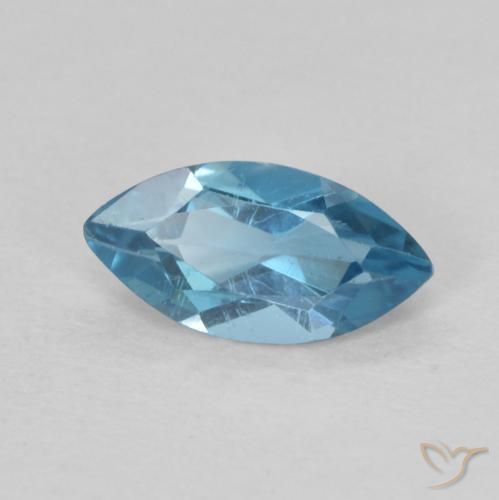 Topázio Londres Azul Natural 0.65ct, Marquesa, VS