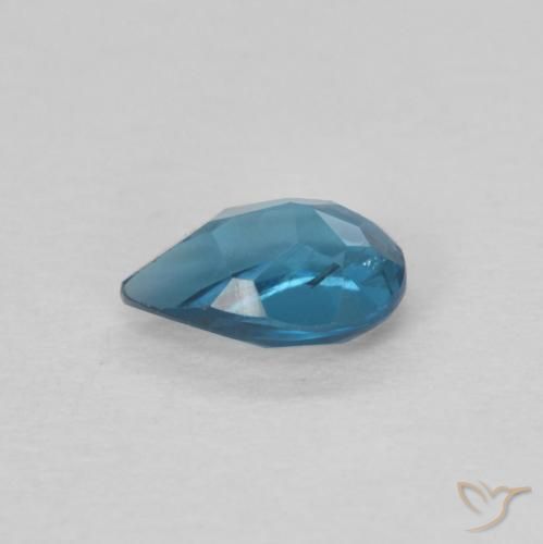Topázio Londres Azul Natural 0.53ct, Formato de pêra, VS