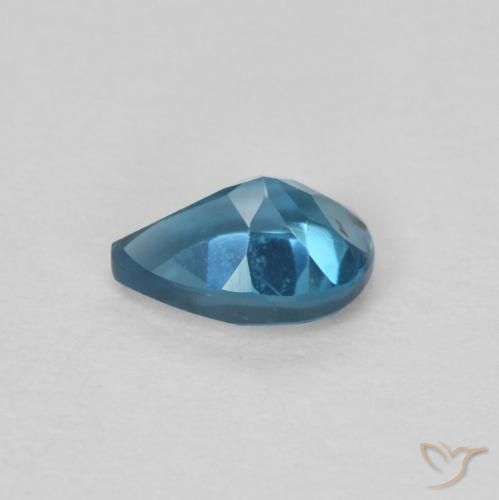 Topázio Londres Azul Natural 0.56ct, Formato de pêra, VS