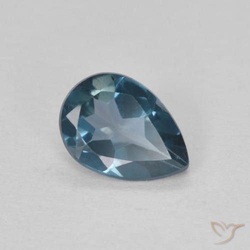 Topázio Londres Azul Natural 0.76ct, Formato de pêra, VS
