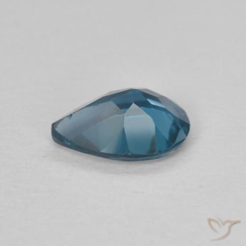 Topázio Londres Azul Natural 0.76ct, Formato de pêra, VS