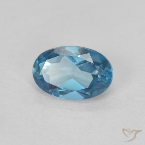 Topázio Londres Azul Natural 0.64ct, oval, VVS