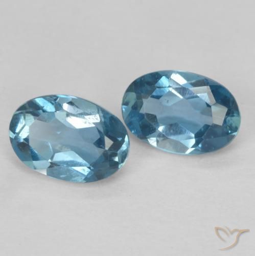 Pedras preciosas de Topázio Londres Azul natural de 1.17 ct, oval, VVS-VS
