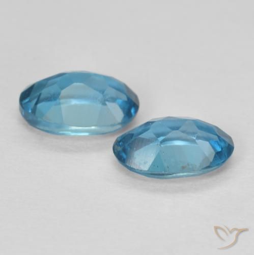 Pedras preciosas de Topázio Londres Azul natural de 1.17 ct, oval, VVS-VS