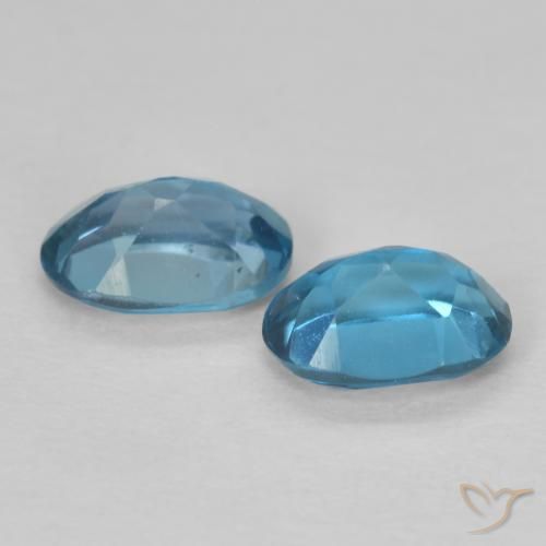 Pedras preciosas de Topázio Londres Azul natural de 1.14 ct, oval, VVS-VS