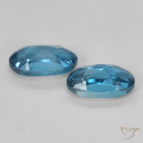 Pedras preciosas de Topázio Londres Azul natural de 0.61 ct, oval, VVS-VS