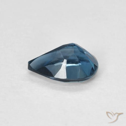 Topázio Londres Azul Natural 0.81ct, Formato de pêra, VVS-VS