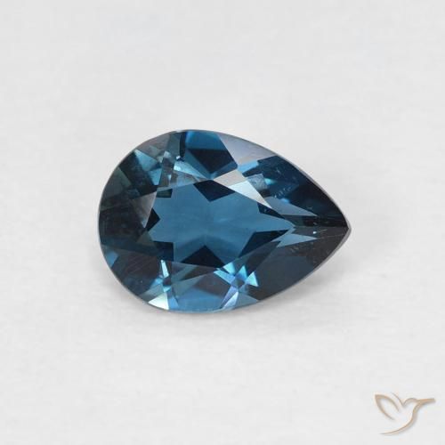 Topázio Londres Azul Natural 0.79ct, Formato de pêra, VVS-VS