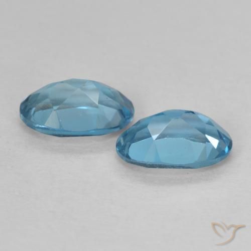 Pedras preciosas de Topázio Londres Azul natural de 1.05 ct, oval, VVS-VS