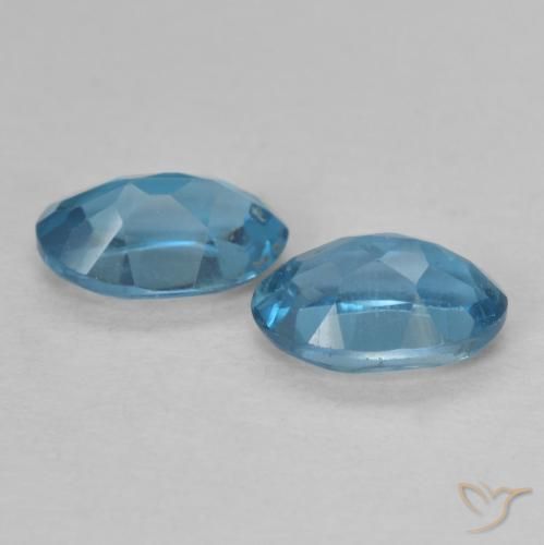 Pedras preciosas de Topázio Londres Azul natural de 1.12 ct, oval, VVS-VS