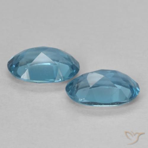 Pedras preciosas de Topázio Londres Azul natural de 0.98 ct, oval, VVS-VS