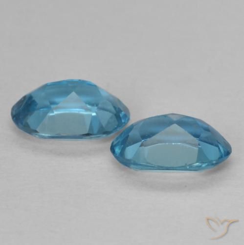 Pedras preciosas de Topázio Londres Azul natural de 0.99 ct, oval, VVS-VS