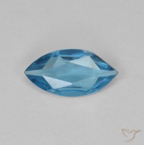 0.46ct Natural Londres Azul Topázio, Marquesa, VVS
