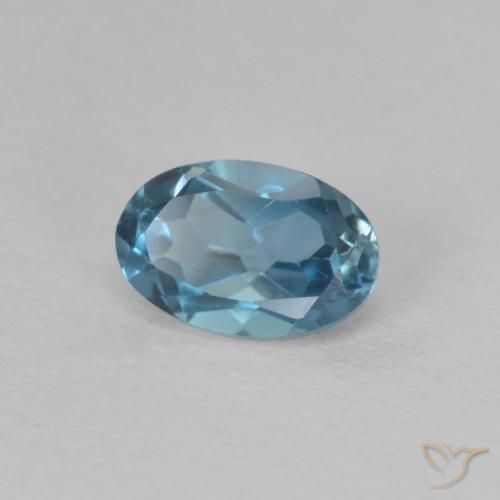 Topázio Londres Azul Natural 0.64ct, oval, VVS