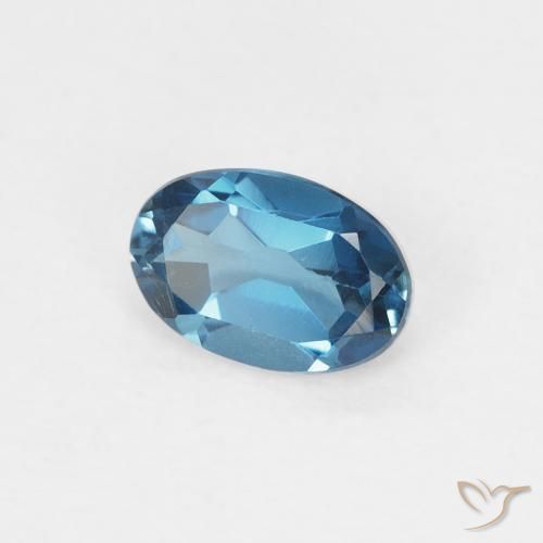 Topázio Londres Azul Natural 0.59ct, oval, VVS