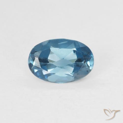 0.64ct Natural Londres Azul Topázio, oval, VS