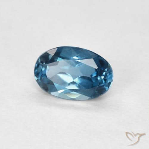 Topázio Londres Azul Natural 0.57ct, oval, VVS