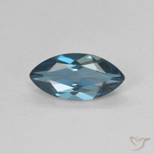 0.72ct Natural Londres Azul Topázio, Marquesa, VVS