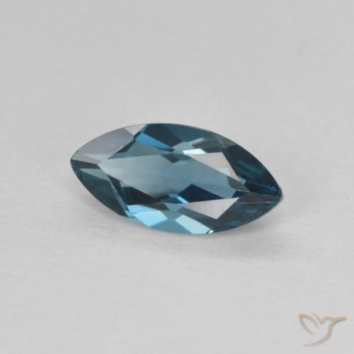 Topázio Londres Azul Natural 0.72ct, Marquesa, VVS