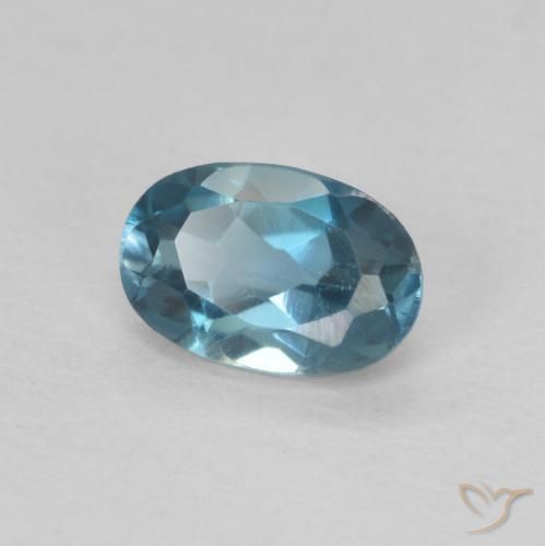 Topázio Londres Azul Natural 0.63ct, oval, VVS