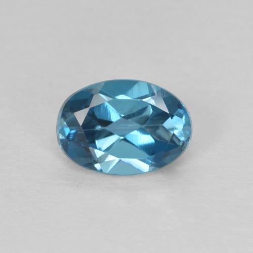 0.58ct Natural Londres Azul Topázio, oval, VVS