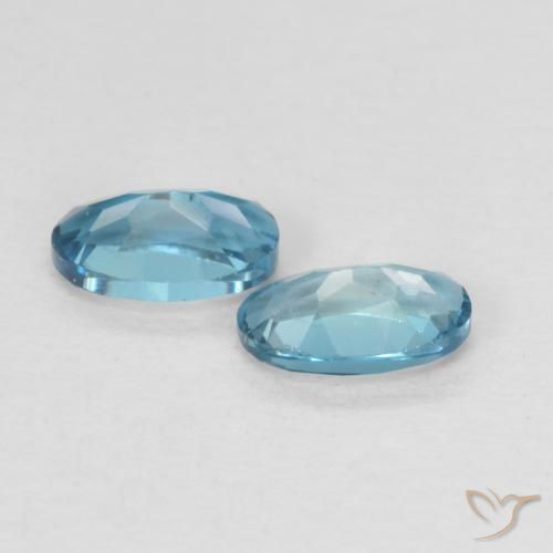 Pedras preciosas de Topázio Londres Azul natural de 0.57 ct, oval, VVS-VS