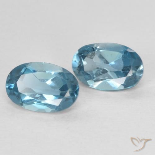 Pedras preciosas de Topázio Londres Azul natural de 1.22 ct, oval, VVS-VS