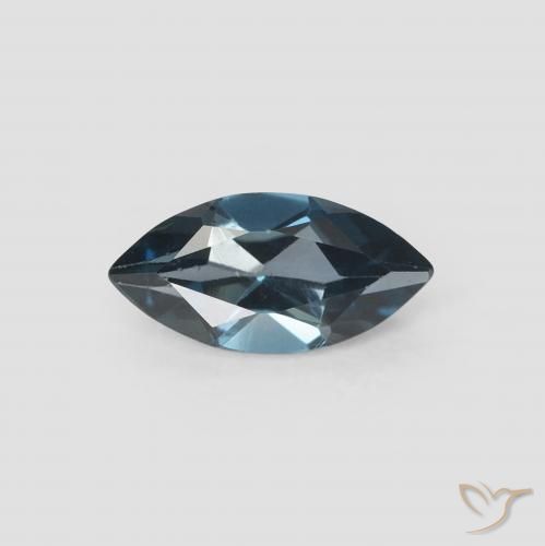 0.63ct Natural Londres Azul Topázio, Marquesa, VVS-VS