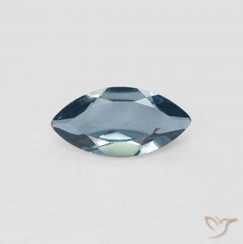 0.58ct Natural Londres Azul Topázio, Marquesa, VVS-VS