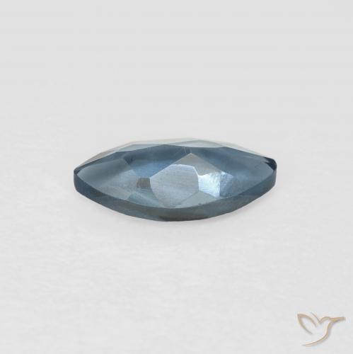 Topázio azul natural 0,58ct, marquise, VVS-VS