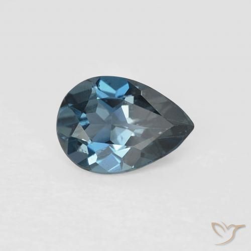 Topázio Londres Azul Natural 0.71ct, Formato de pêra, VVS-VS
