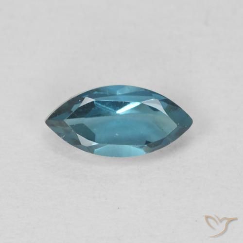 0.58ct Natural Londres Azul Topázio, Marquesa, VVS-VS
