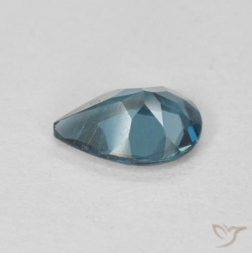Topázio Londres Azul Natural 0.69ct, Formato de pêra, VVS-VS