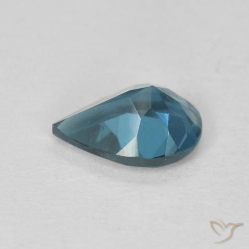 Topázio Londres Azul Natural 0.74ct, Formato de pêra, VVS-VS