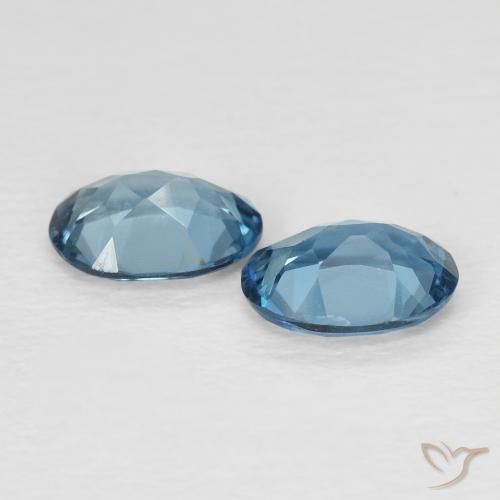 Pedras preciosas de Topázio Londres Azul natural de 1.77 ct, oval, VVS-VS