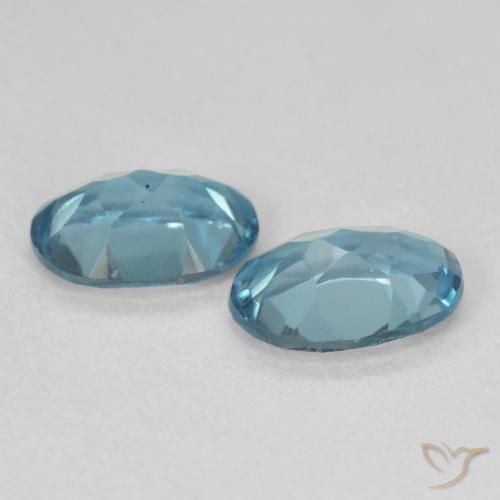 Pedras preciosas de Topázio Londres Azul natural de 1.76 ct, oval, VS