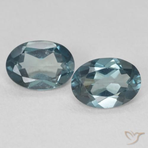 1.85ctw Natural Londres Azul Topázio, oval, VS