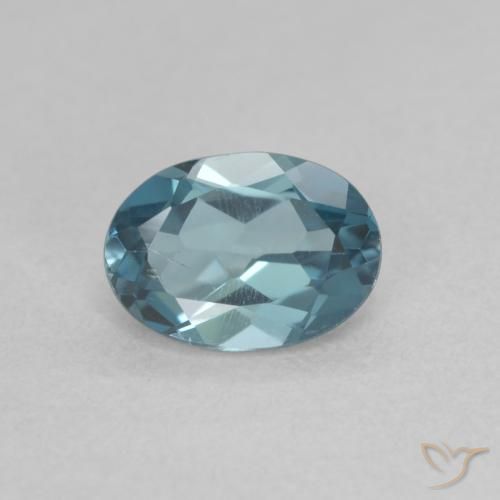 Topázio Londres Azul Natural 1.04ct, Corte Oval, VVS-VS