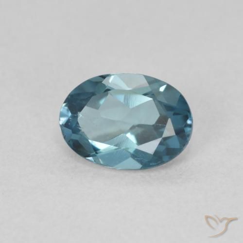 Topázio Londres Azul Natural 1.04ct, Corte Oval, VVS-VS
