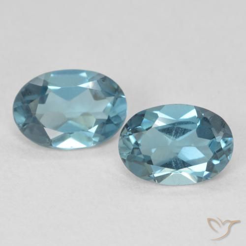 1.79ctw Natural Londres Azul Topázio, oval, VS