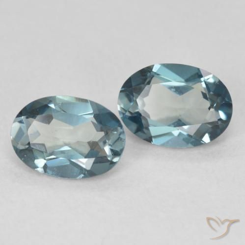 Pedras preciosas de Topázio Londres Azul natural de 2.00 ct, oval, VS