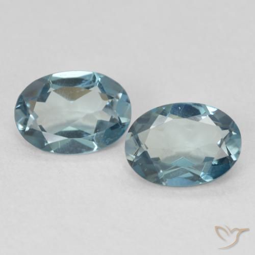 1.67ctw Natural Londres Azul Topázio, oval, VS