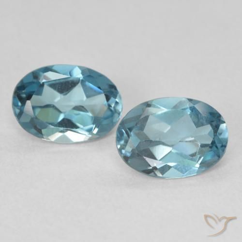 1.90ctw Natural Londres Azul Topázio, oval, VS
