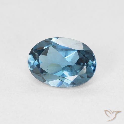 Topázio Londres Azul Natural 1.06ct, oval, VVS-VS